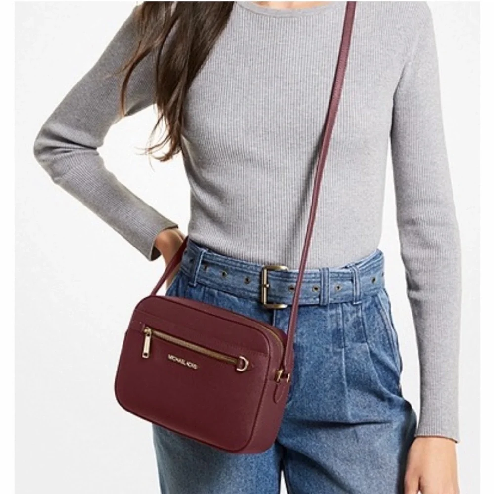 Michael Kors ZIP Chain Het Set Travel Crossbody Bag Merlot